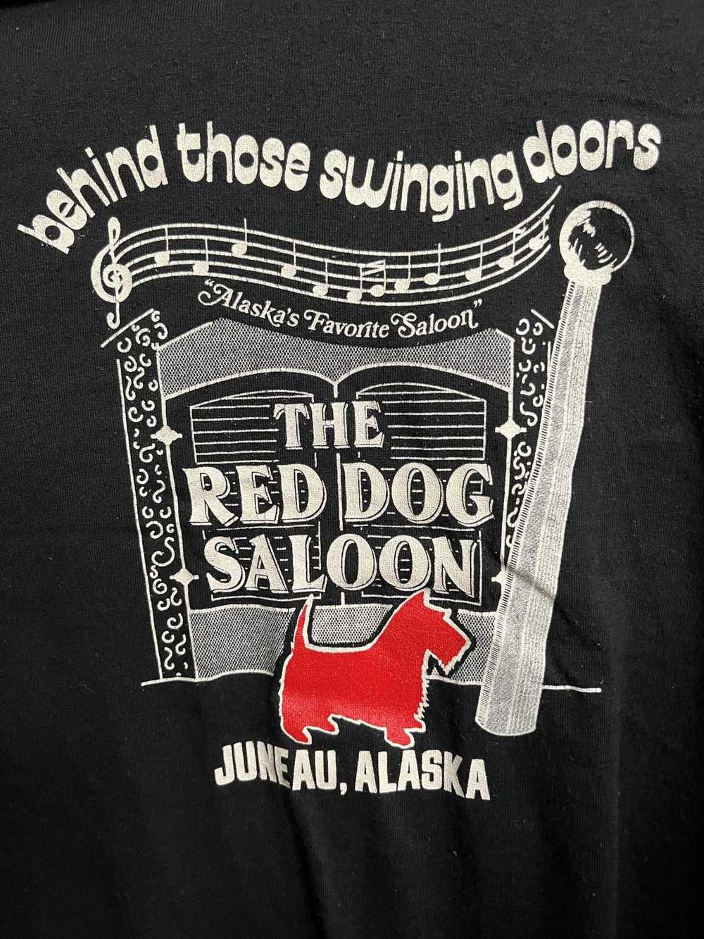 Jerzees VTG The Red Dog Saloon T-shirt Juneau Ala… - image 3