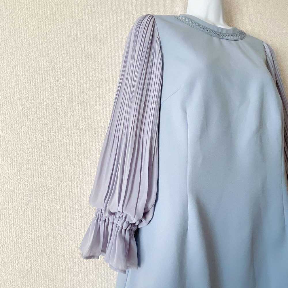 a1788【Lirand Chur】Chiffon Pleated Sleeve Dress We… - image 6