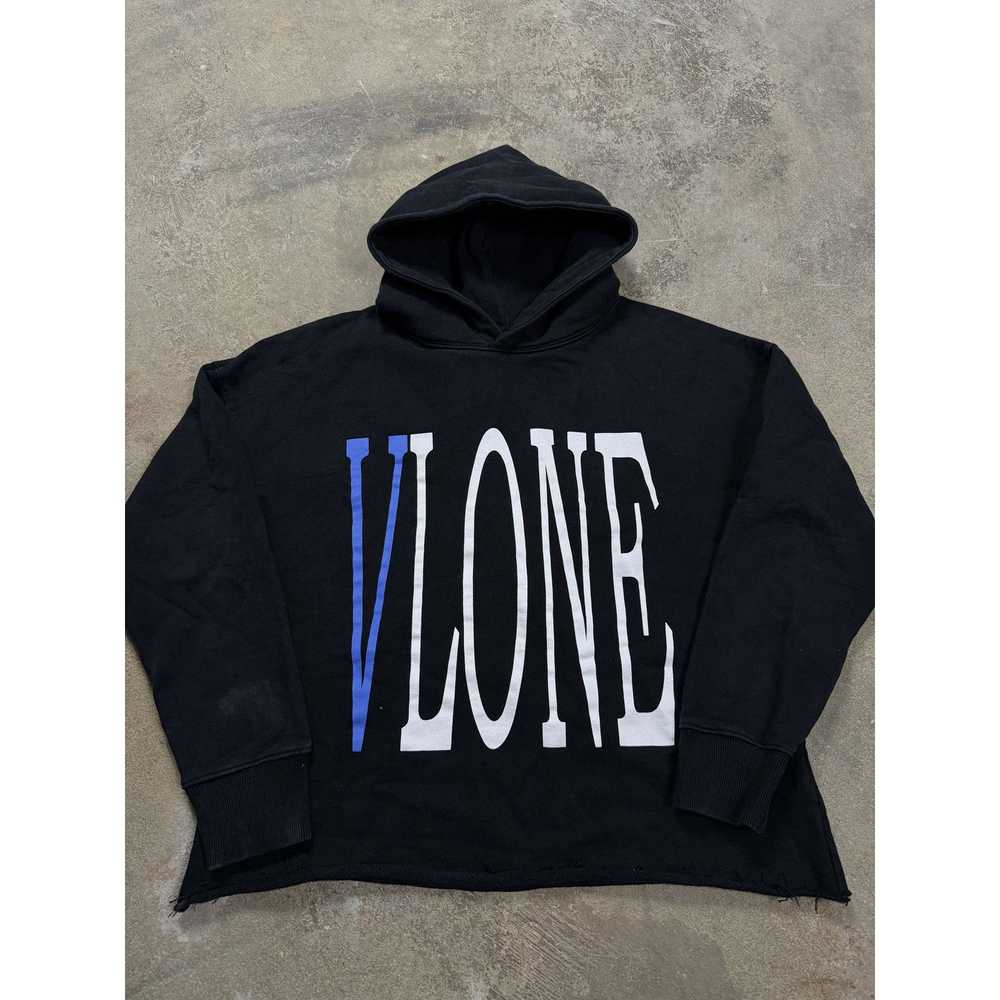 Vlone VLONE Hoodie Black Blue Used Small - image 1