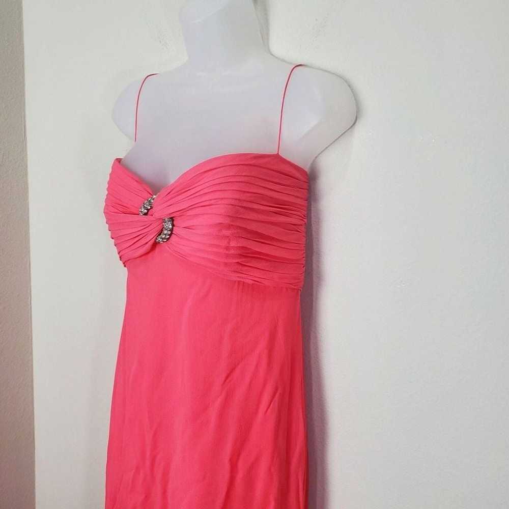 TADASHI SHOJI Maxi Dress SZ 12 100% Silk Rhinesto… - image 9