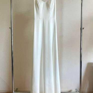 White Slip Dress V-Neck Wedding Dress BSweet Be S… - image 1