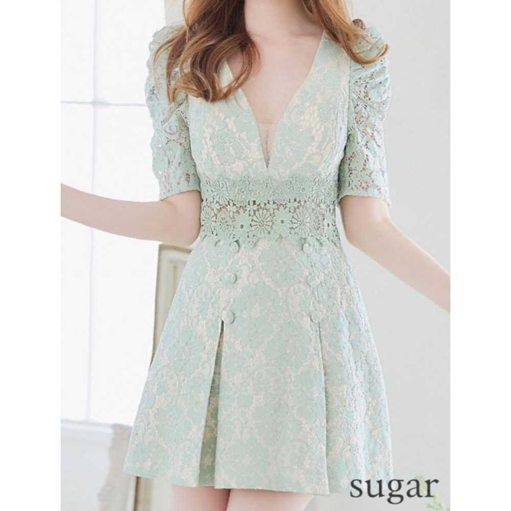 sugar / Donia Quinn Flower Lace A-line Dress - image 3