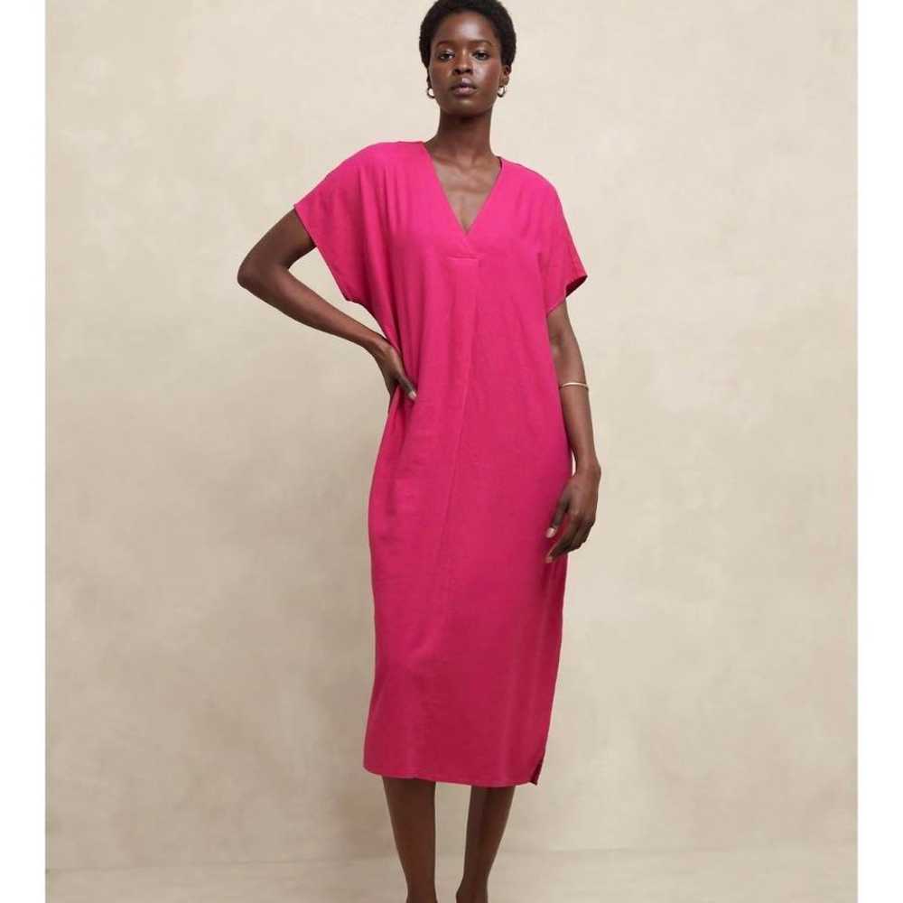 BANANA REPUBLIC Linen Blend Kaftan Midi Dress - image 2