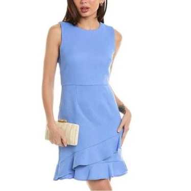 JULIA JORDAN Blue Bell Sleeveless Asymmetrical Ru… - image 1