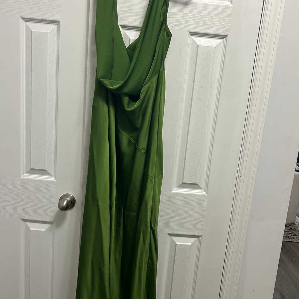 Emerald Satin Gown (Meshki) - image 4