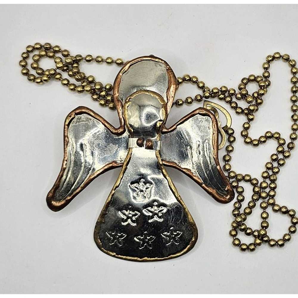 Vintage Christmas Angel Multi Metal Handmade Sold… - image 1