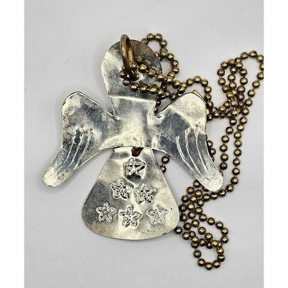 Vintage Christmas Angel Multi Metal Handmade Sold… - image 3