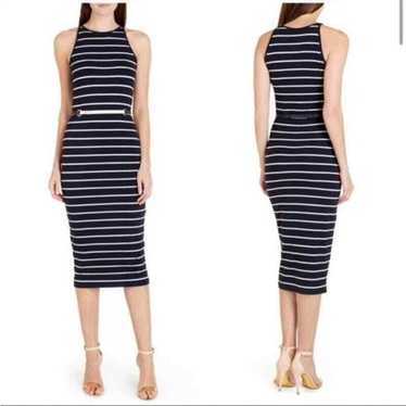 TED BAKER London Linn Striped Jersey Bodycon Navy… - image 1