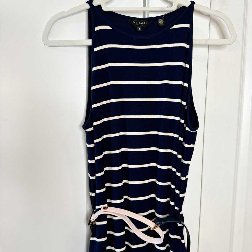 TED BAKER London Linn Striped Jersey Bodycon Navy… - image 6