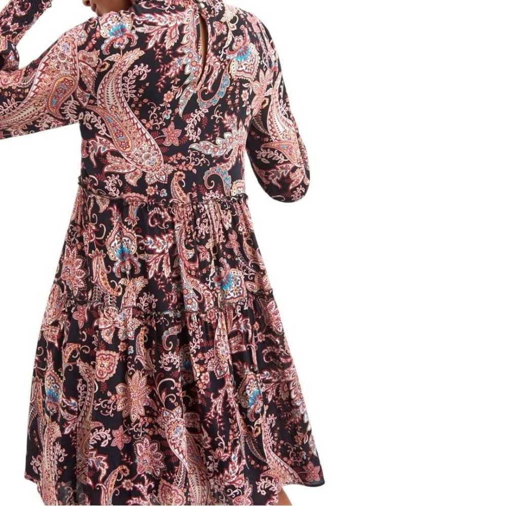 Anthropologie L Cady Tiered Tunic Dress paisley b… - image 2