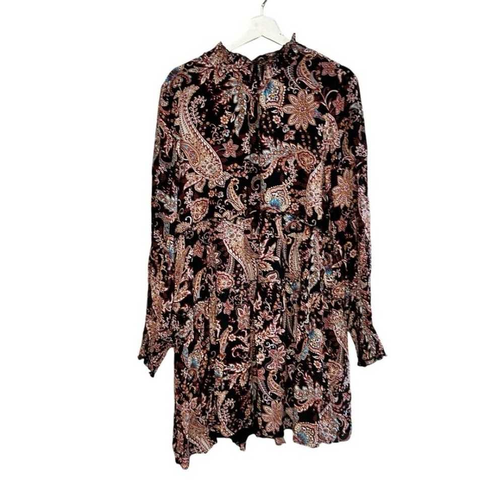 Anthropologie L Cady Tiered Tunic Dress paisley b… - image 3