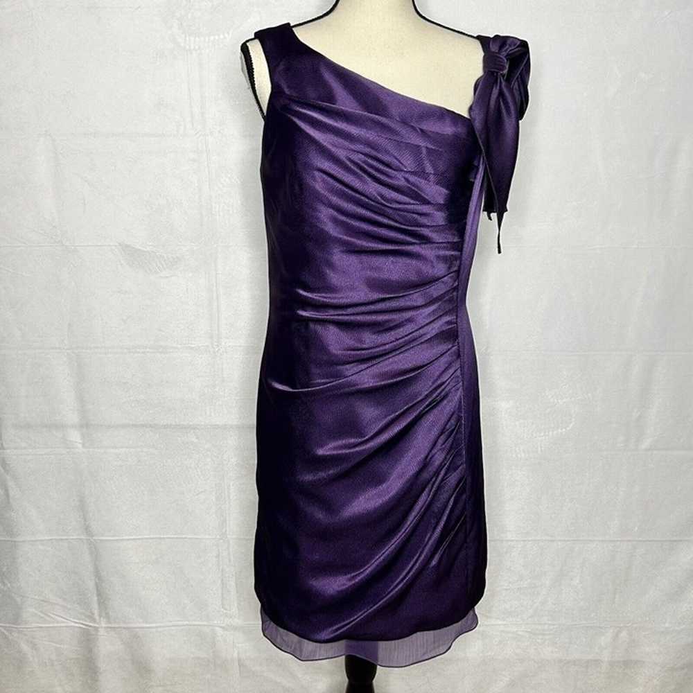 White by Vera Wang Royal Purple Bow Sleeveless Fo… - image 1