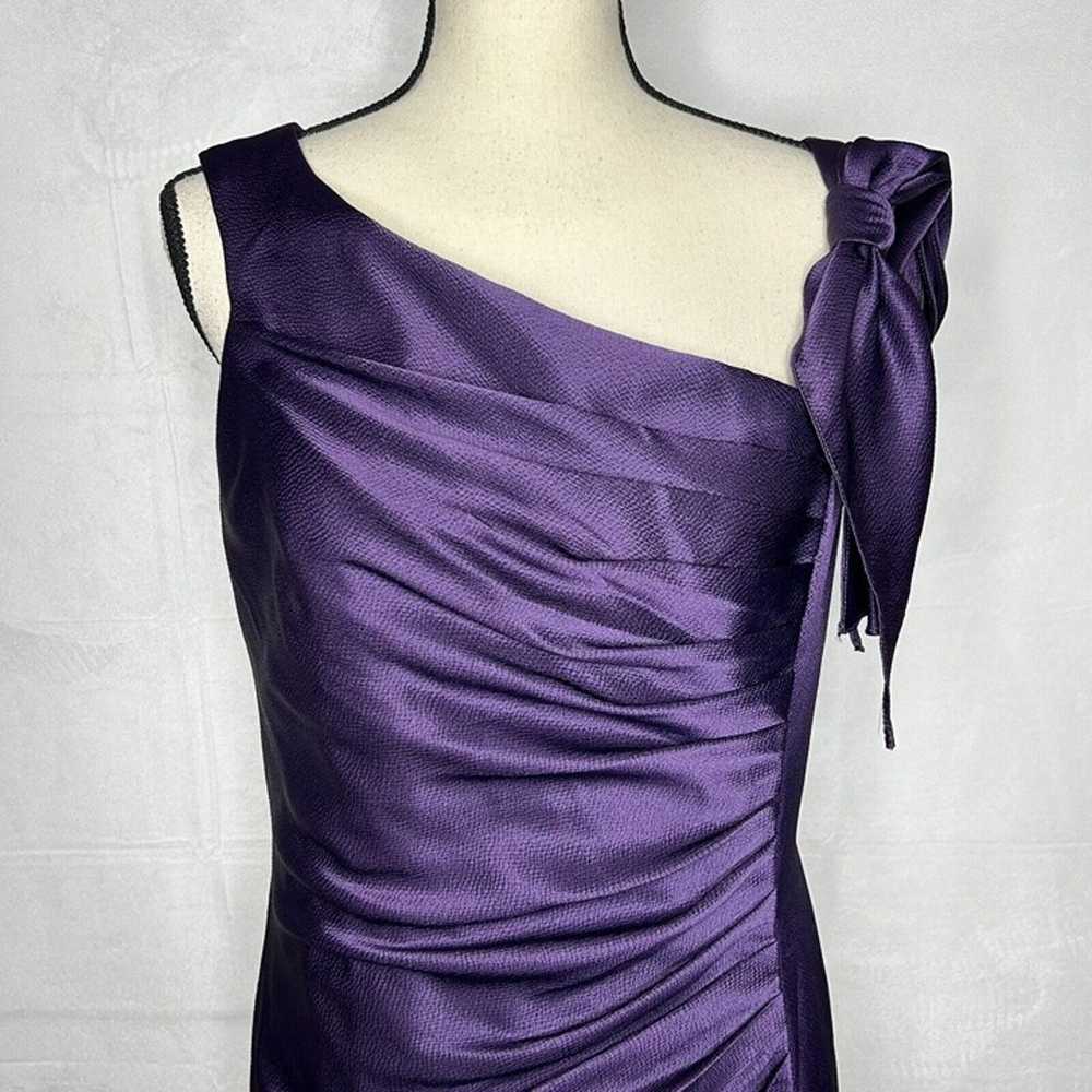 White by Vera Wang Royal Purple Bow Sleeveless Fo… - image 2