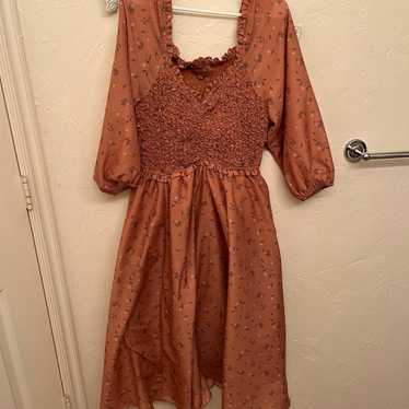 Rust “Love Spell” Midi Dress by Jessakae size Lar… - image 1