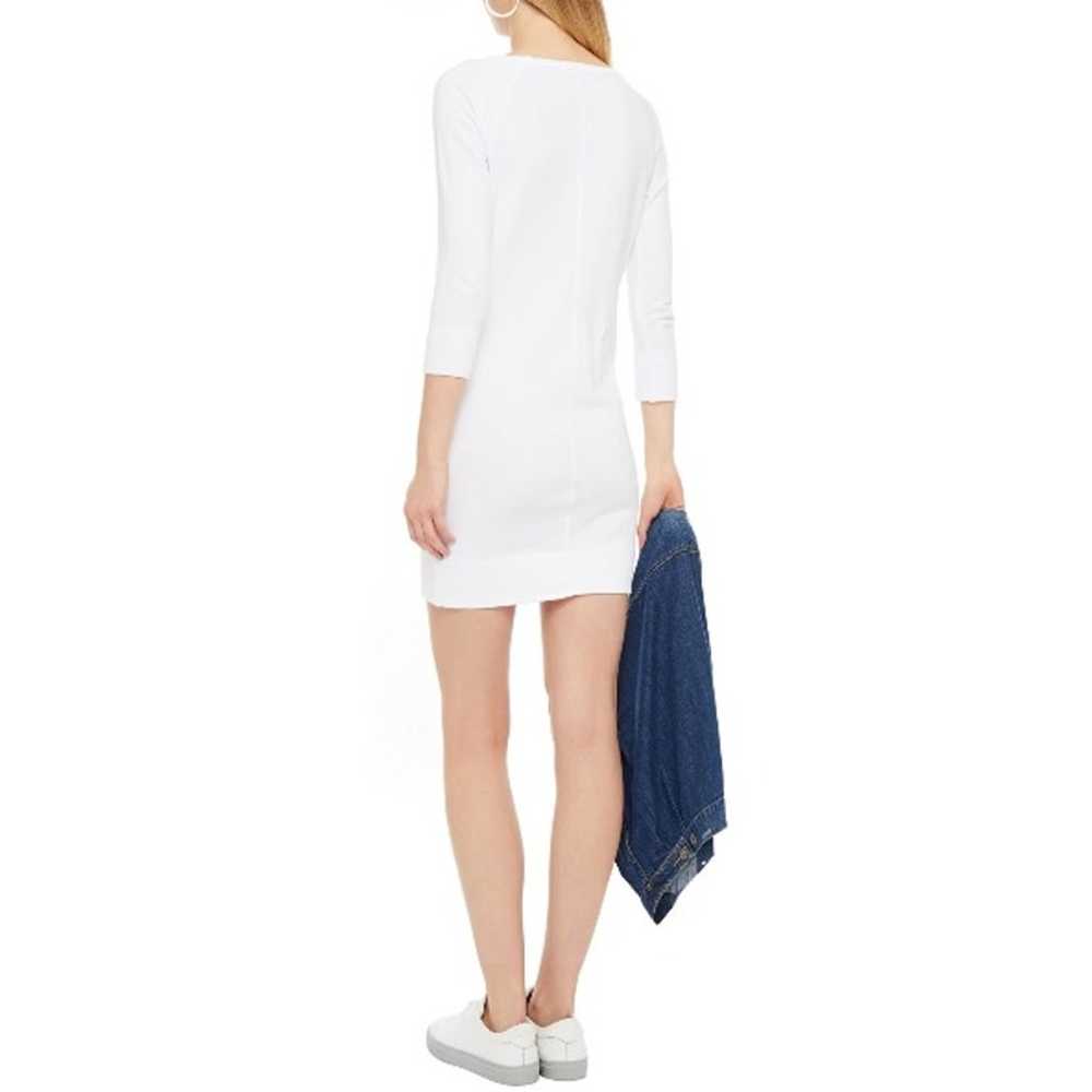 James Perse White Supima French Cotton Terry Mini… - image 2