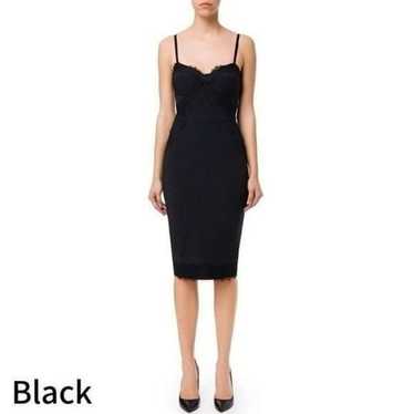 Elisabetta Franchi Black Formal Midi Dress with L… - image 1