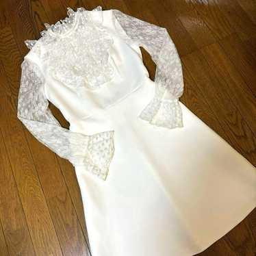 blugirl Bluemarine Blue Girl White Lace Dress - image 1