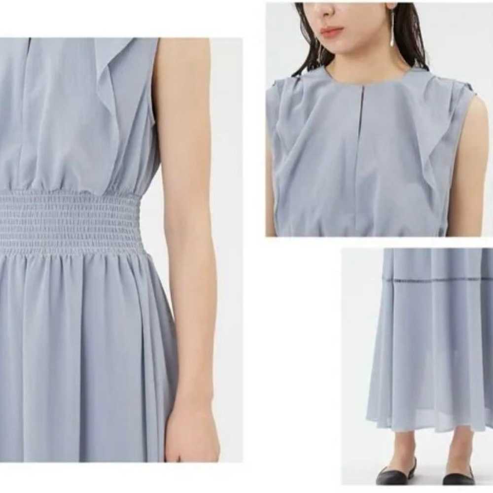 FRAY I.D Waist Shirring Chiffon One-piece Dress S… - image 2