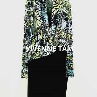 Vivitant Print Long-Sleeve Waist-Contrast Knee-Le… - image 1