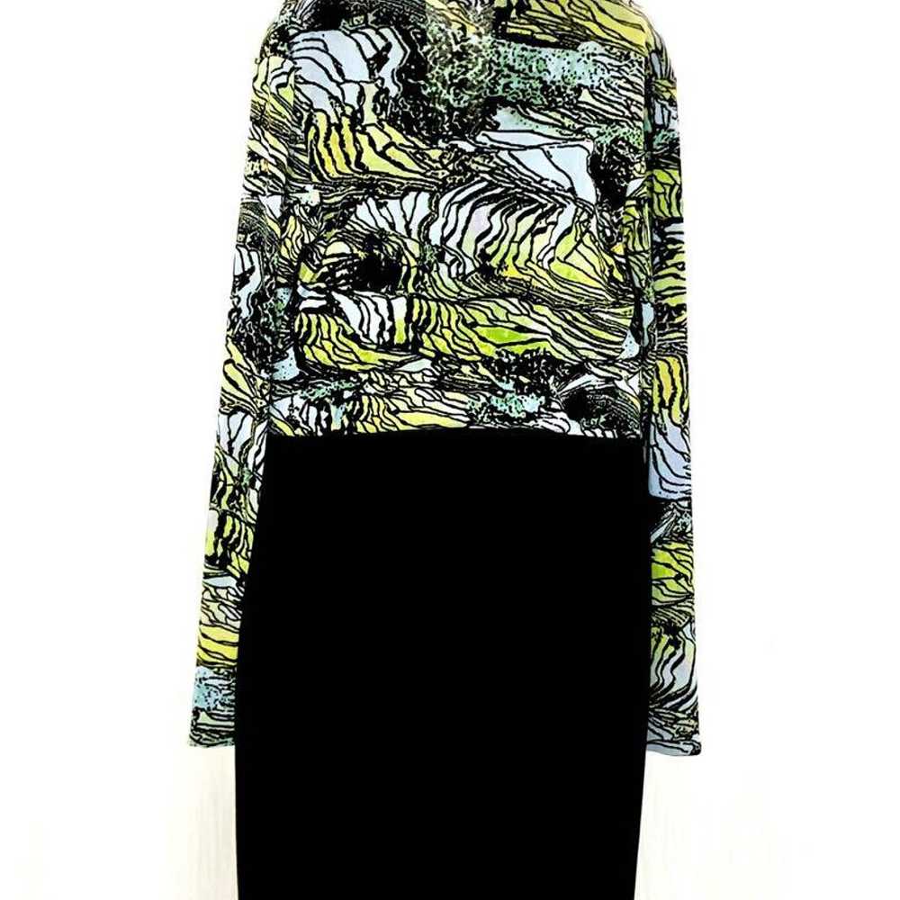 Vivitant Print Long-Sleeve Waist-Contrast Knee-Le… - image 2