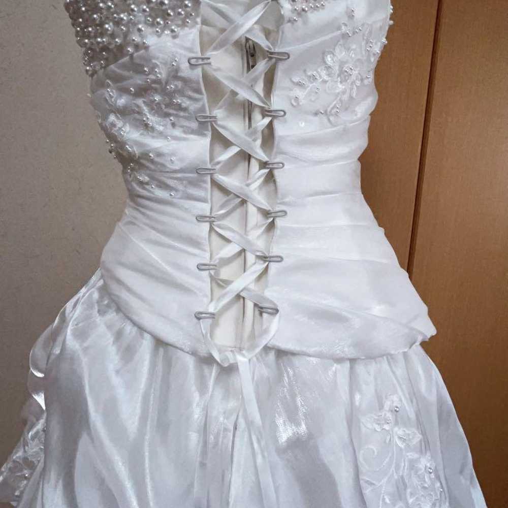 Wedding dress size 7T (S) lovely - image 10