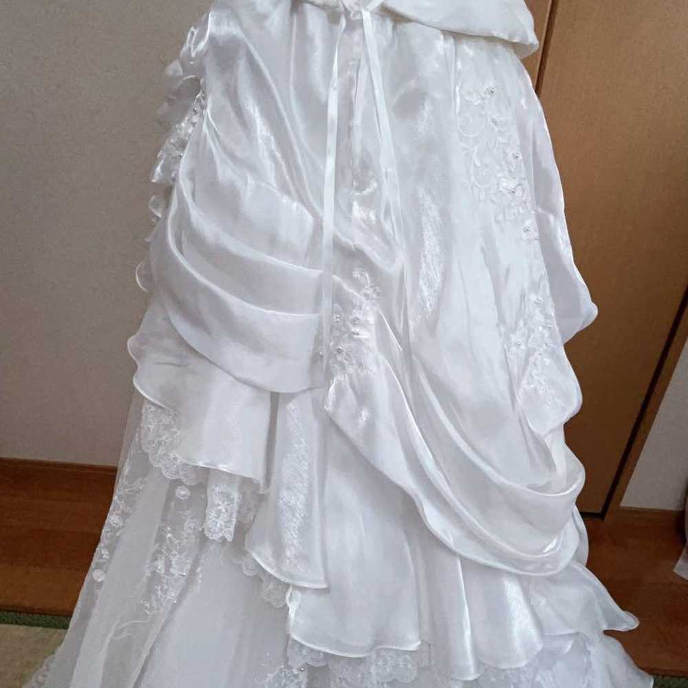 Wedding dress size 7T (S) lovely - image 12