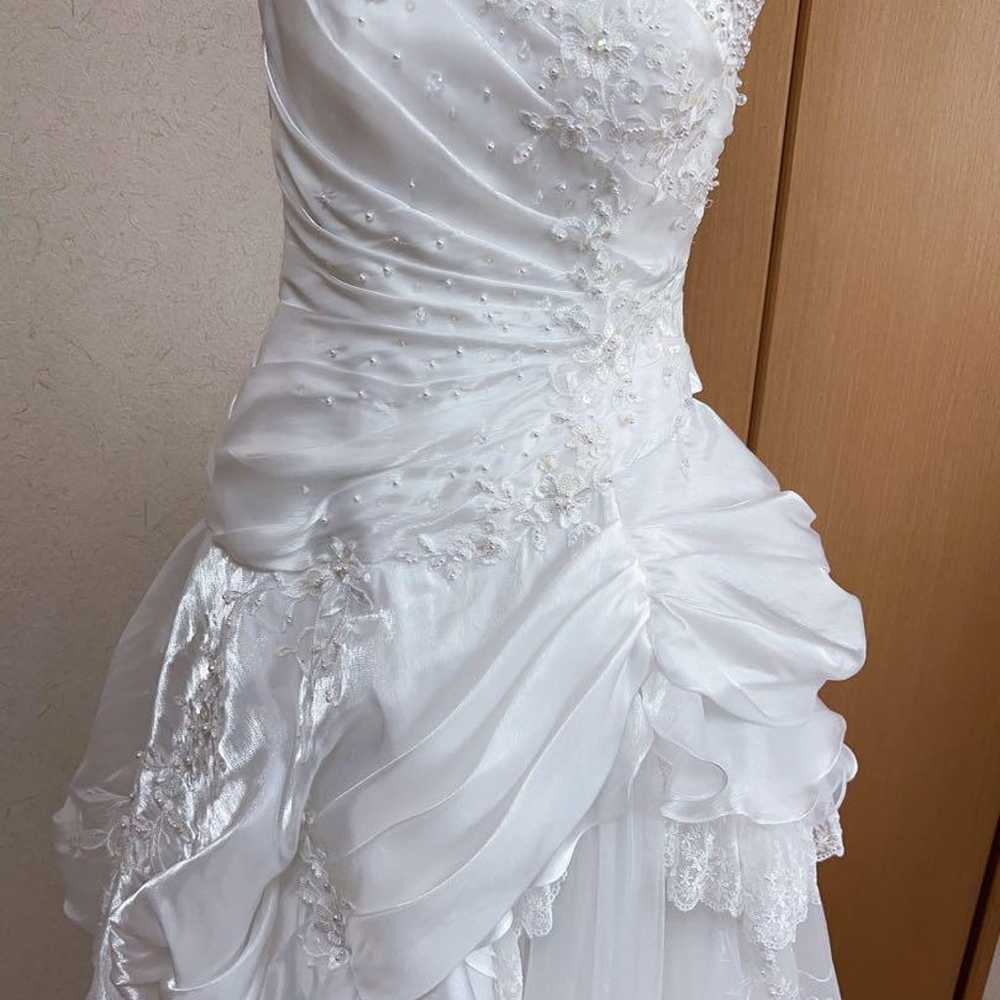 Wedding dress size 7T (S) lovely - image 4