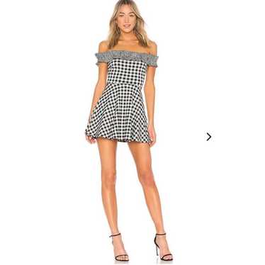 Lovers & Friends Black and White Checkered Dress