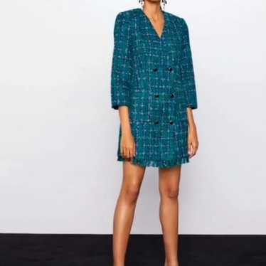 Zara tweed blazer dress