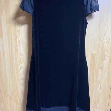 Foxy Velour Noir Dress 38 Black. - image 1