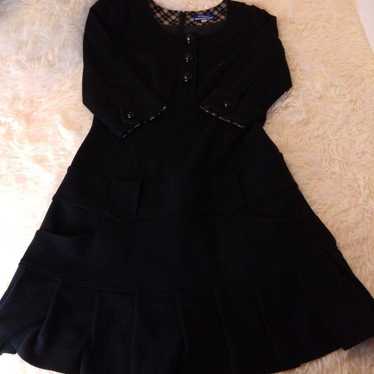 Burberry black knee-length dress with long sleeve… - image 1