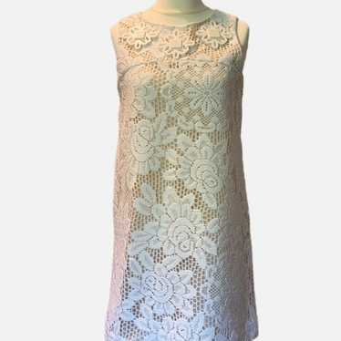 Karta Floral White Lace Dress Size L New