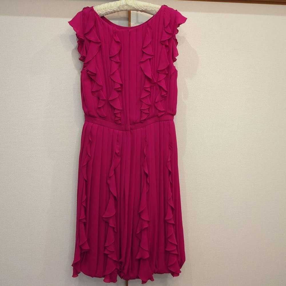 ESCADA Pink Purple Sleeveless Flare Dress Silk - image 2