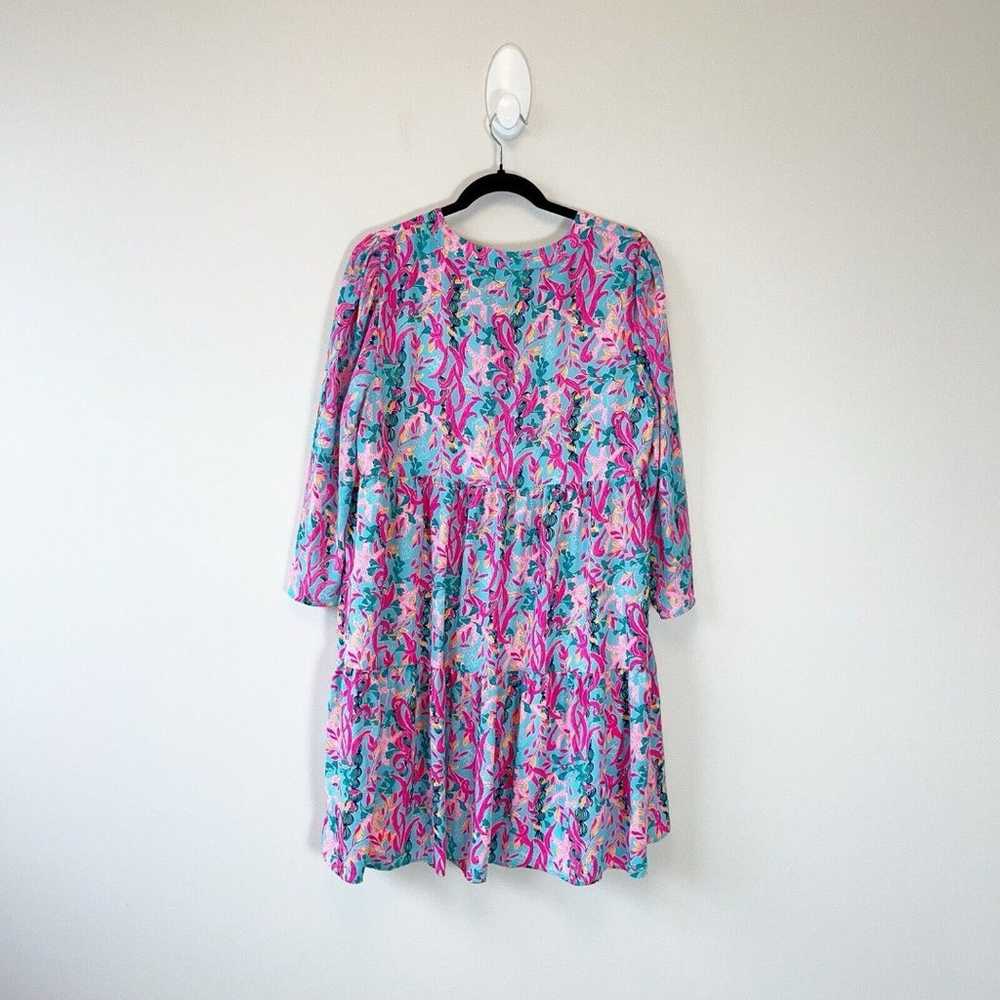 Lilly Pulitzer Martine Dress Pink Blue Multi Seaw… - image 4