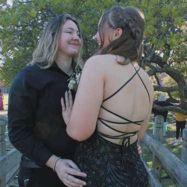 Black Sequin Prom Dress