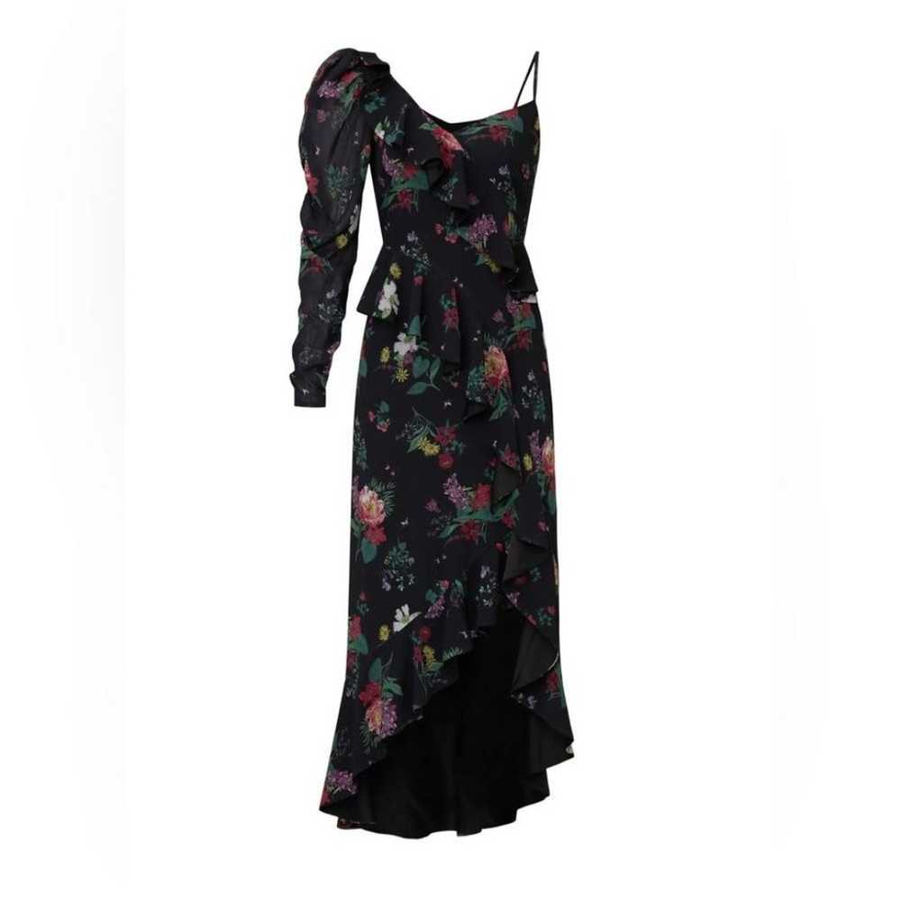 AMUR Pasqualana Black Floral Print One Shoulder H… - image 10