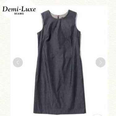 BEAMS Denim One-piece Sleeveless Dress Demi-Luxe - image 1