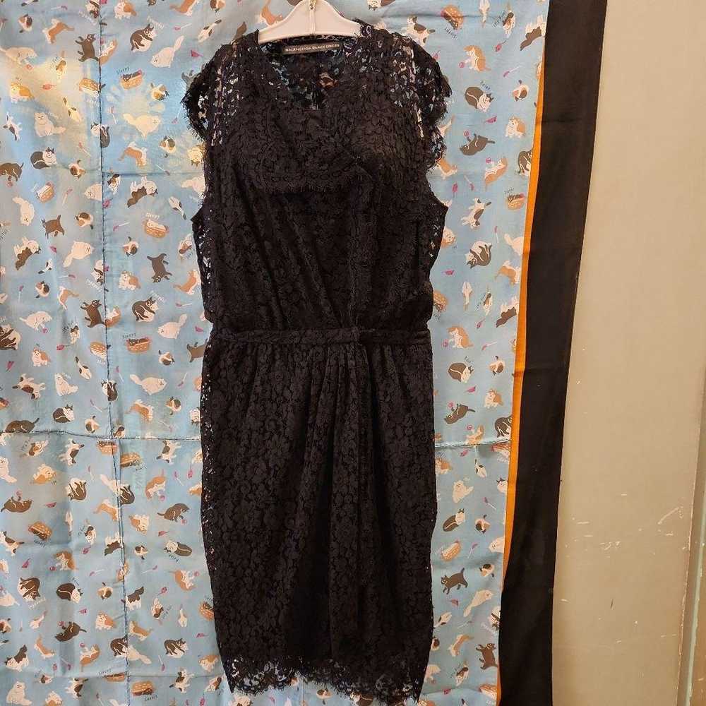 BALENCIAGA Lace Wrap Dress - image 1