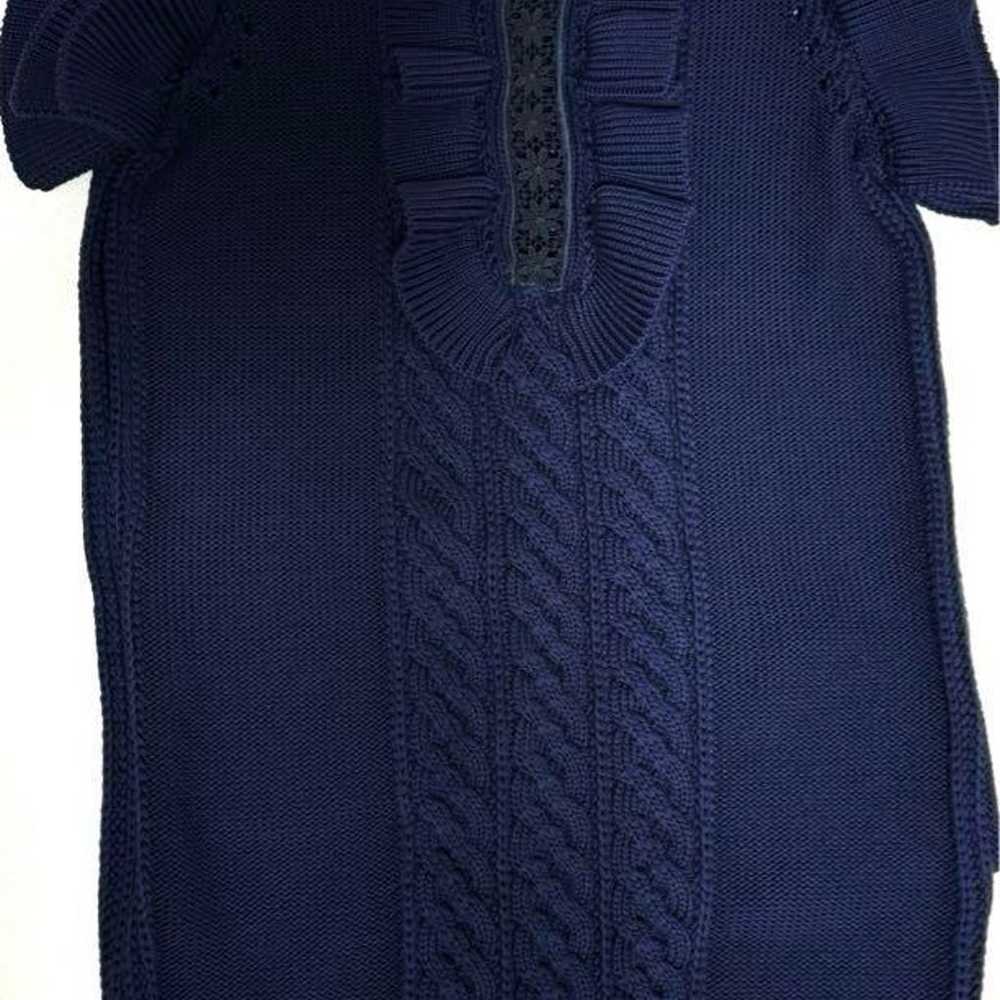 Stella McCartney Frill Knit One-Piece Navy Size 38 - image 1