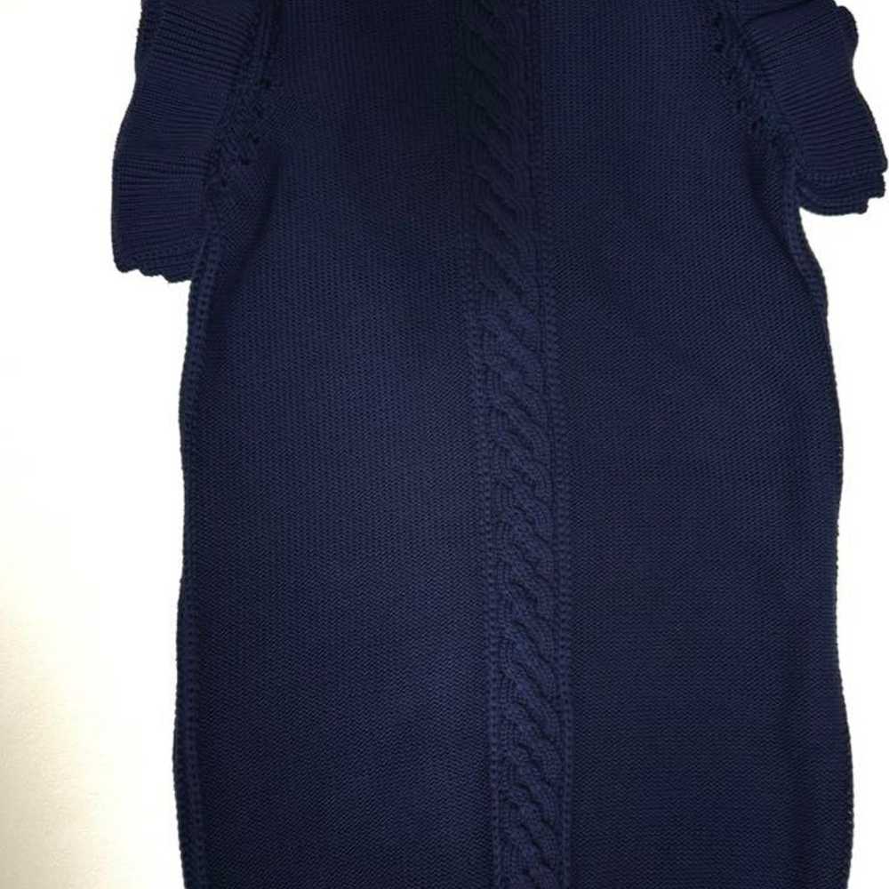 Stella McCartney Frill Knit One-Piece Navy Size 38 - image 6