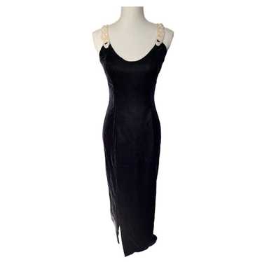 Vintage 90s Jessica McClintock black velvet  forma