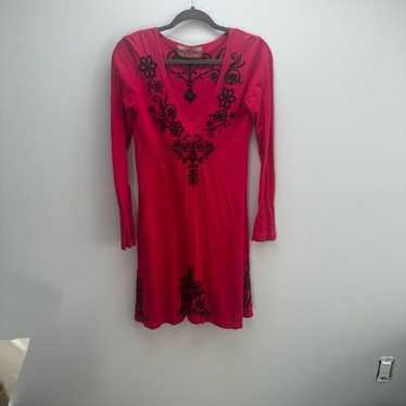 Johnny Was JWLA Embroidered Dress, Size Small