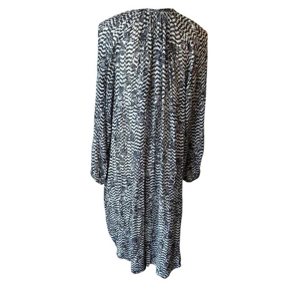 Isabel Marant for H&M Silk Blue Grey Sheer Long S… - image 4