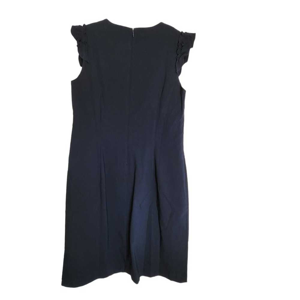 J. McLaughlin Dress Sz 14 Navy Blue Women Short R… - image 4