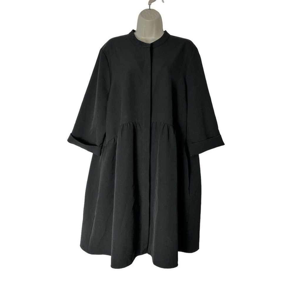 Tuckernuck Royal Crepe Shirt Dress Size XXL Black… - image 5