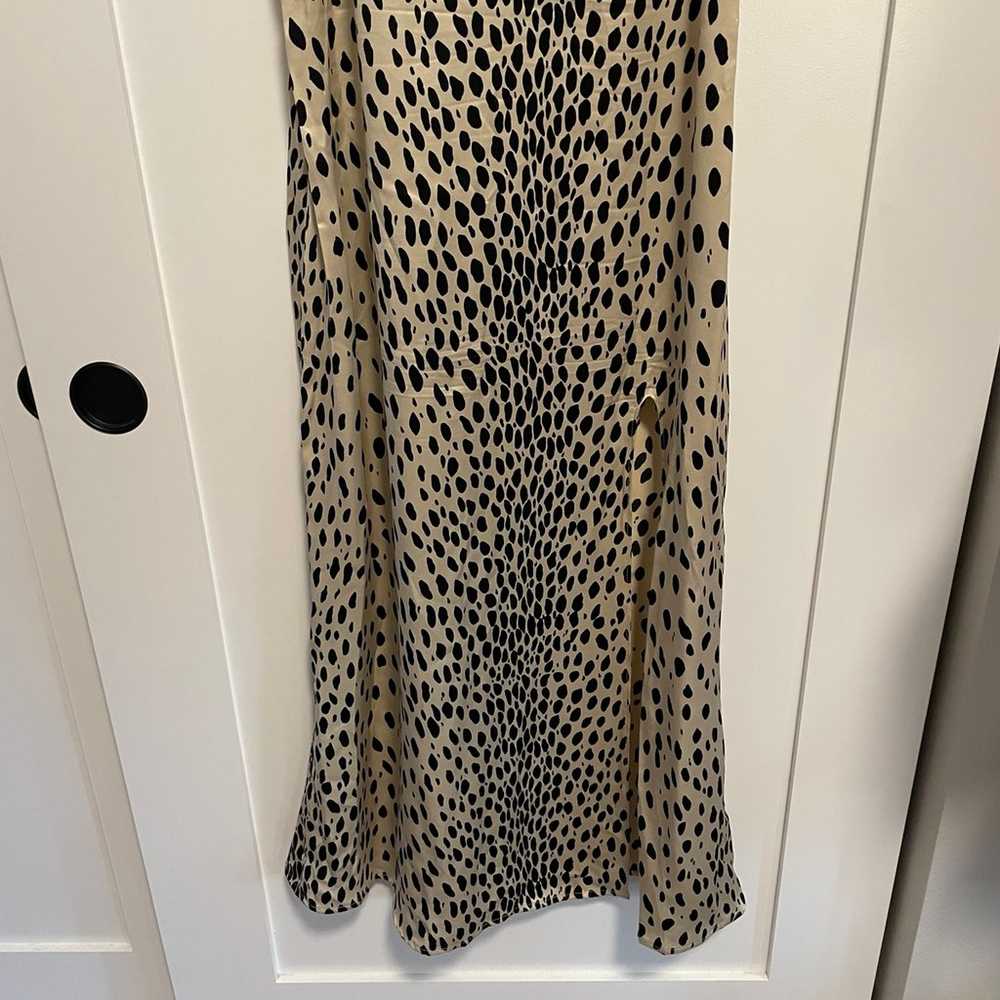 reformation cheetah print slip dress - image 2