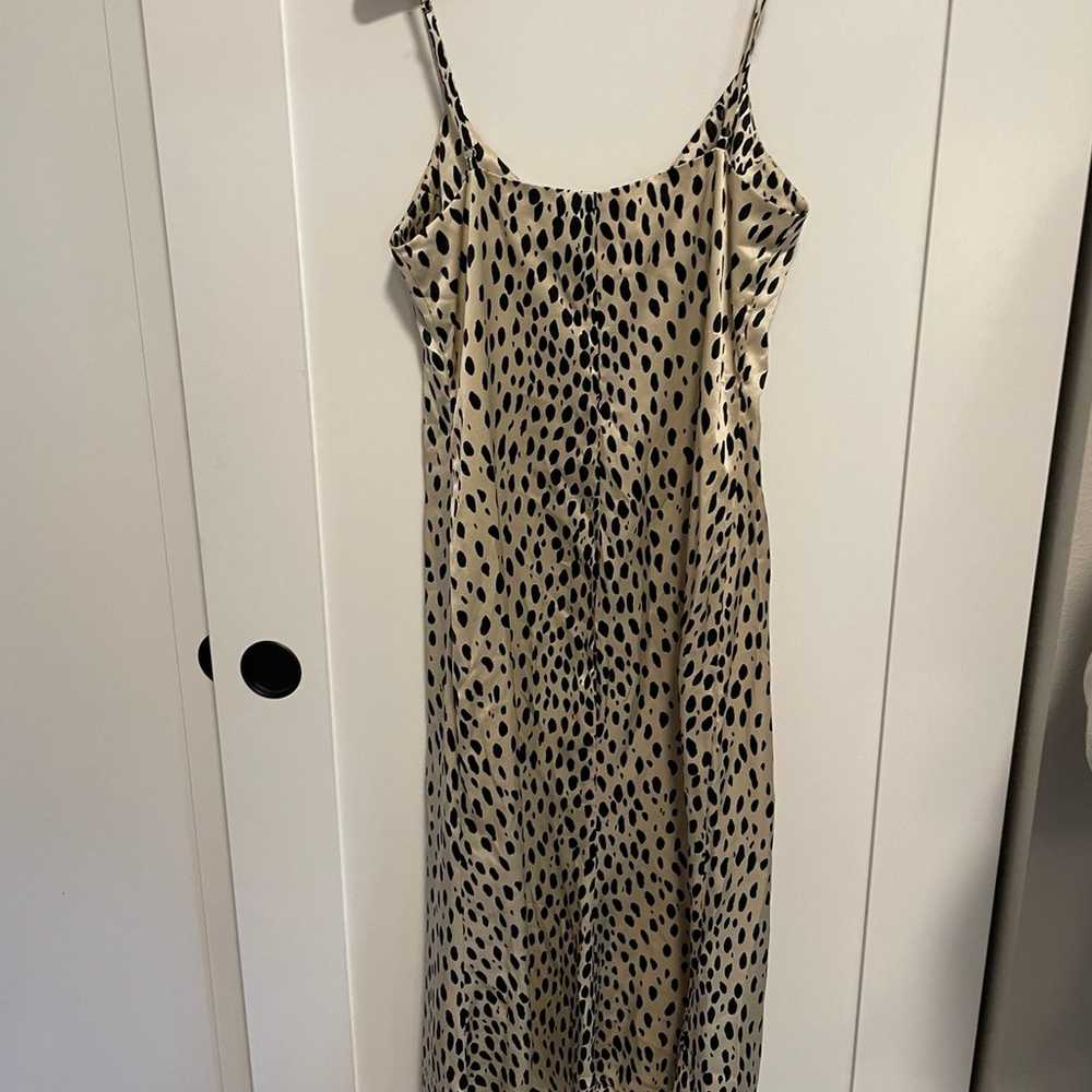 reformation cheetah print slip dress - image 4