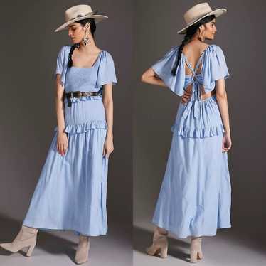 Anthropologie Forever That Girl Light Blue Flowy … - image 1