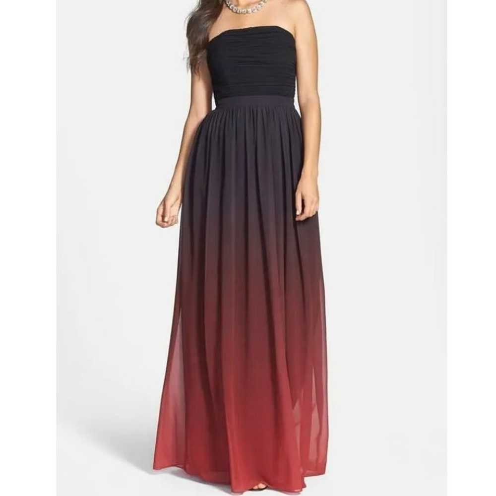 Erin Fetherson Black and red ombré formal event G… - image 1