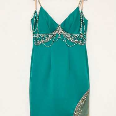 ANGELR Cabaret Dress Green Mini